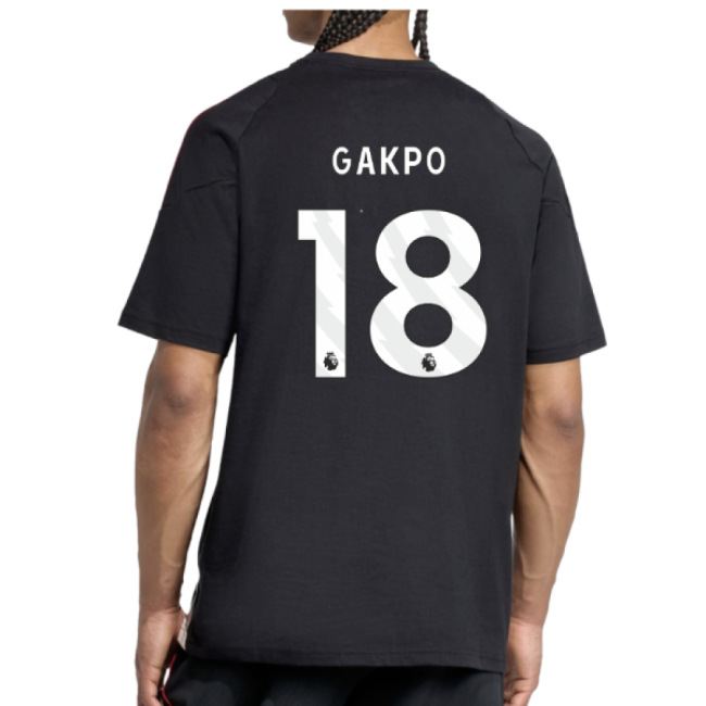 2025-2026 Liverpool Training Tee (Black) (Gakpo 18)