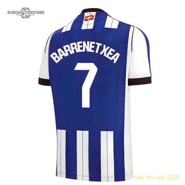 High-end Home Football Club Barrenetxea Jersey Breathable
