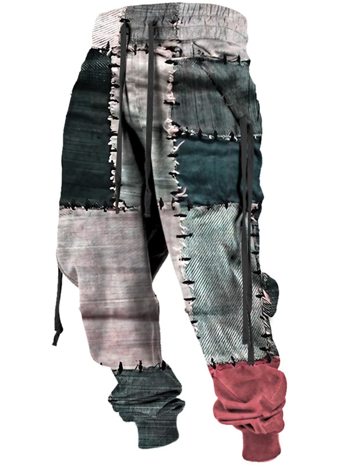 Color Block Casual Men's 3D Print Sweatpants Joggers Pants Trousers