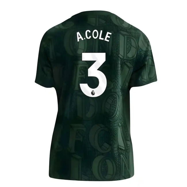 Passionate Chelsea Chelsea Pre Match Shirt Green Kids A Cole #3 Of...