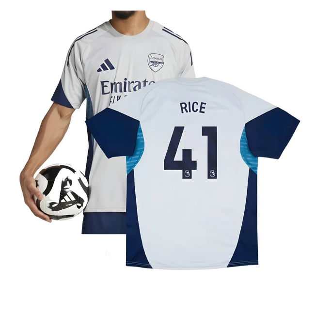 2025-2026 Arsenal Training Shirt (Grey Two) (Rice 41)