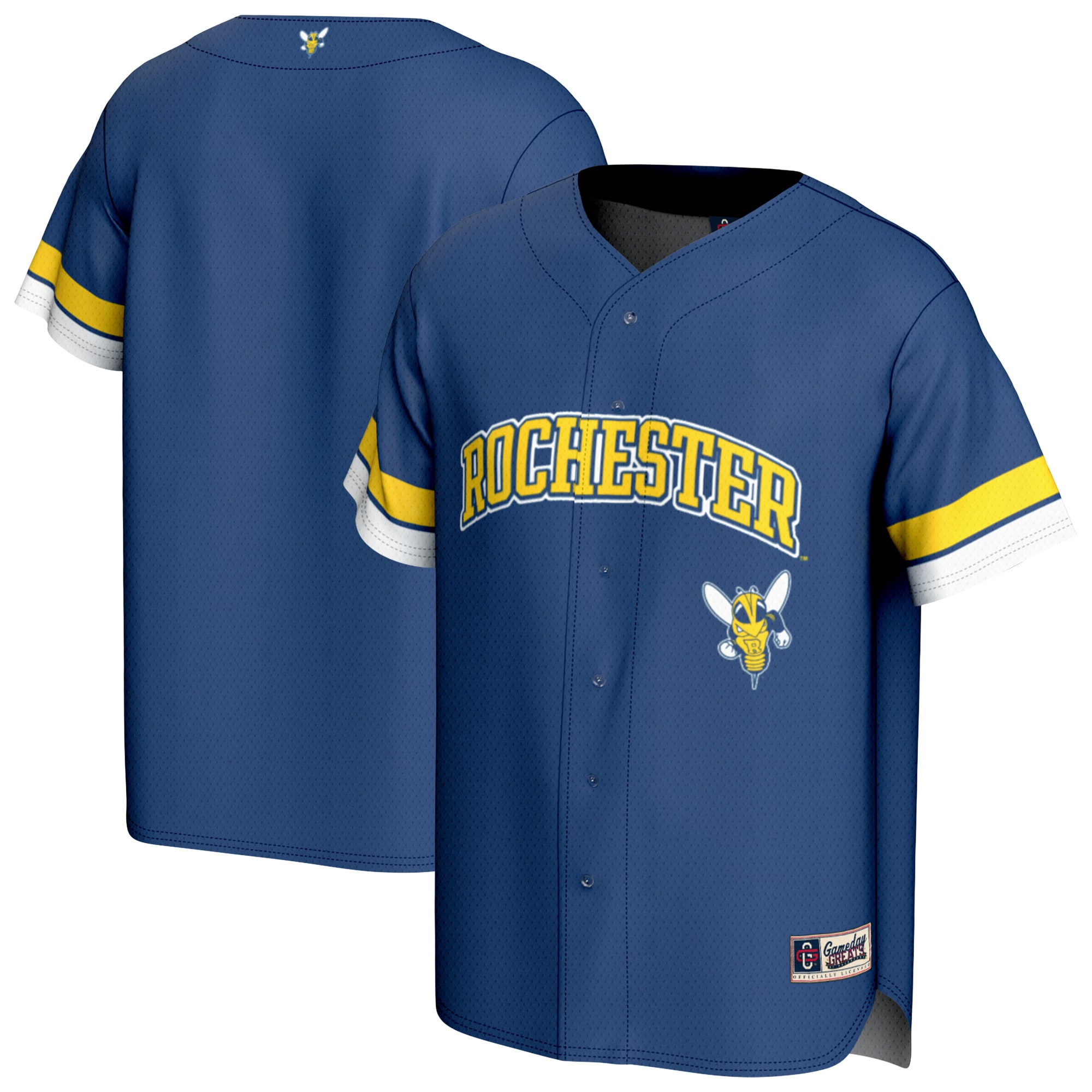 [NJP] Rochester Yellow Jackets GameDay Greats Baseball Jersey - Blue