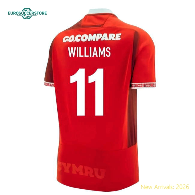 Wales Children 2025 Home Jersey Shirt Football Fan Game Day Match Day Essential