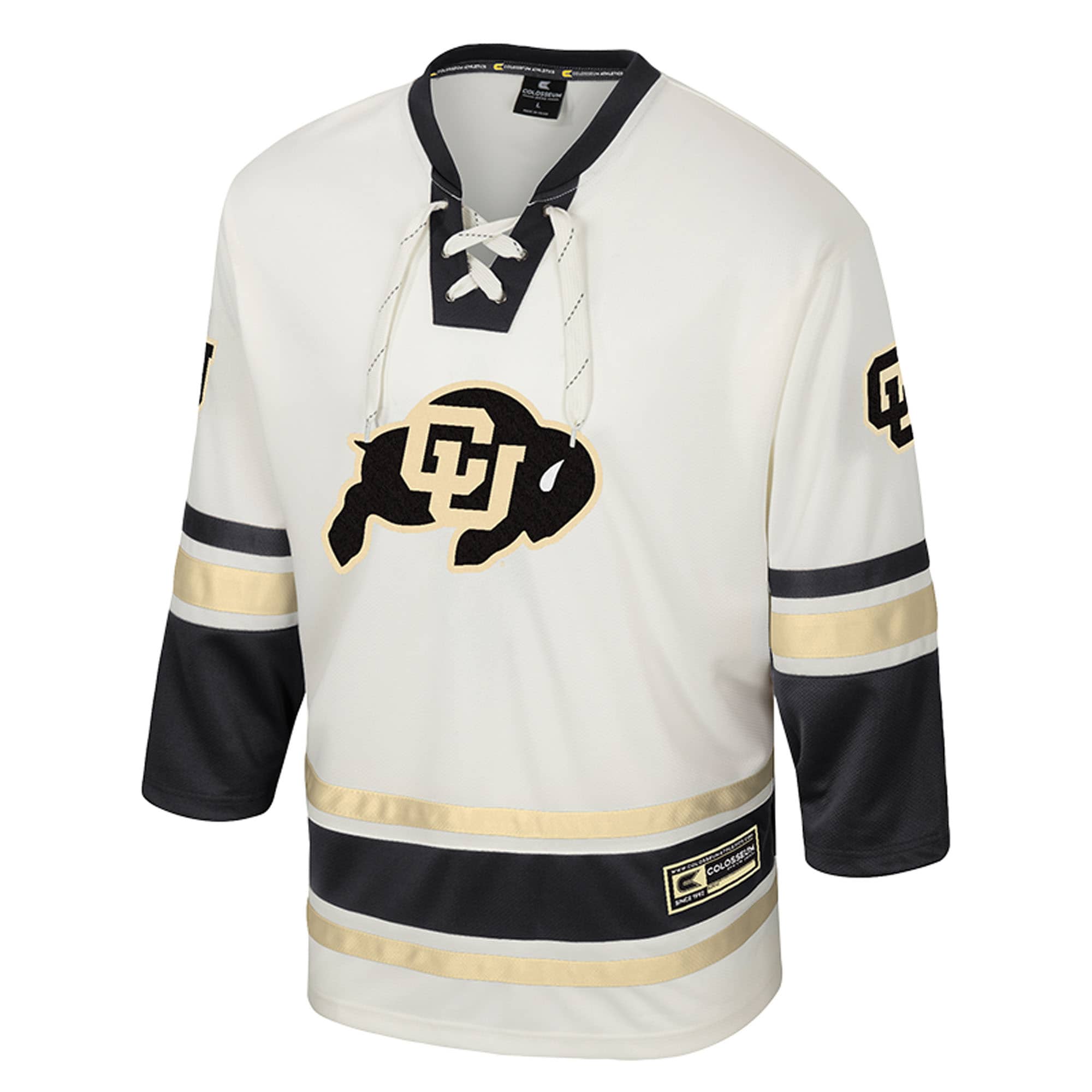 [DDG] Colorado Buffaloes Colosseum Puck Proud Fashion Hockey Jersey - Cream