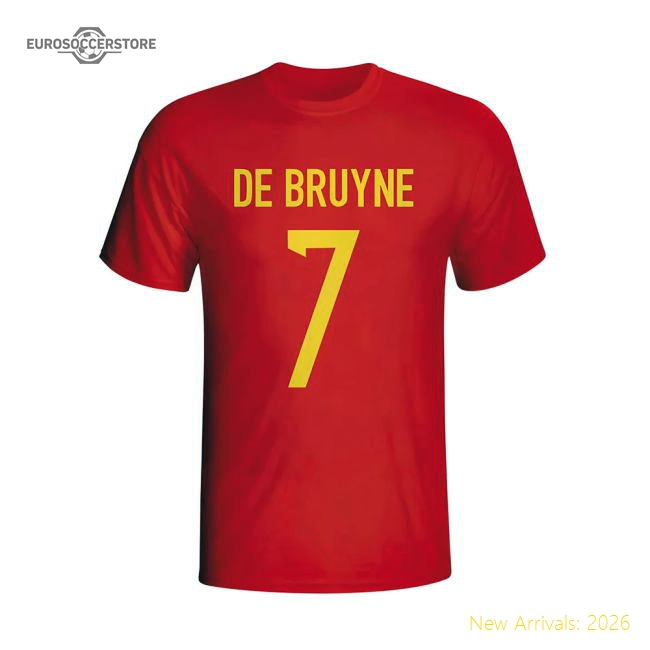 Kevin De Bruyne Belgium Hero T-shirt (red)