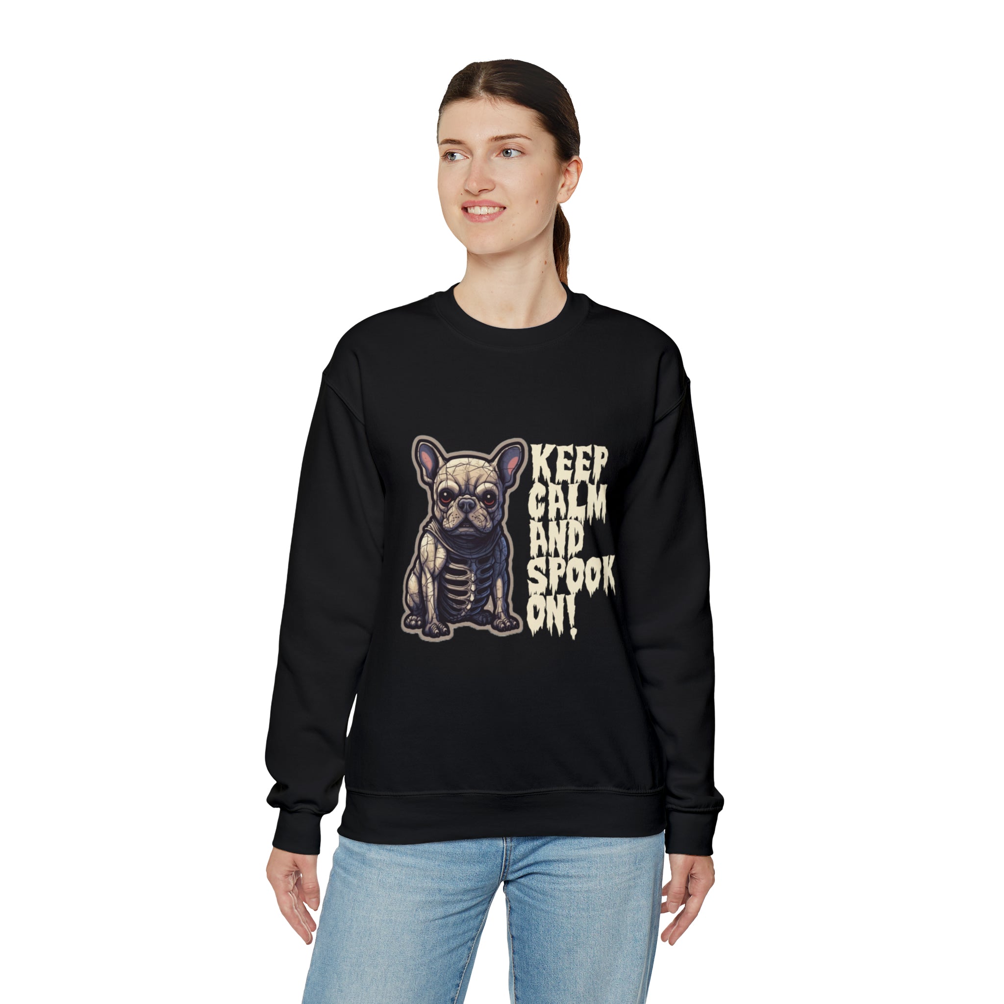 Trendy Keep Calm And Spook On Halloween Unisex Sweatshirt for Daily Life