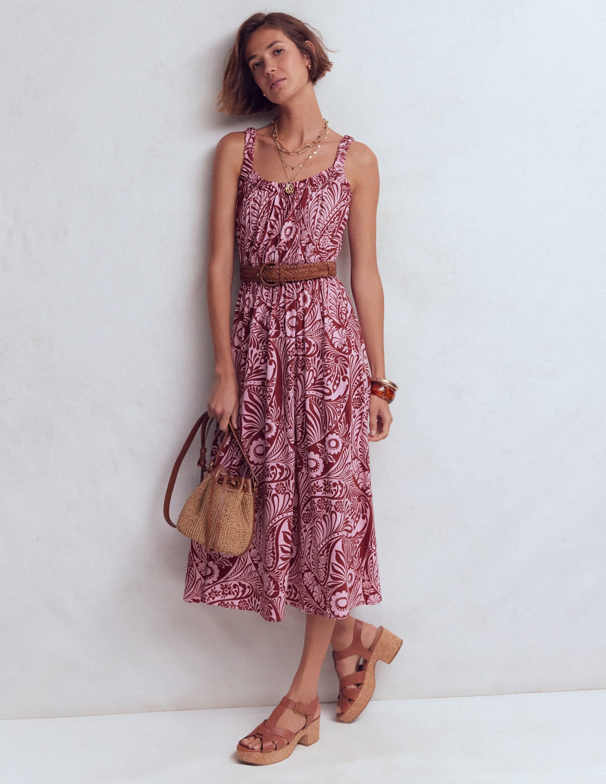 Scoop Neck Jersey Dress