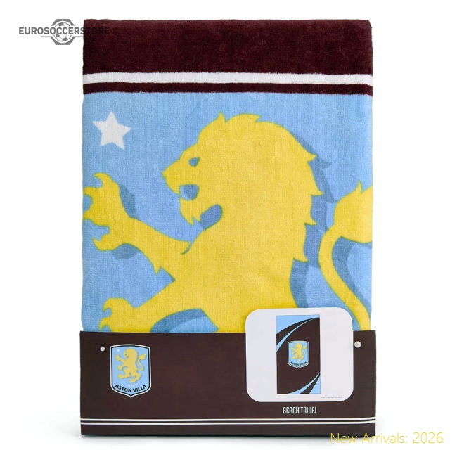 Top-Grade Superior Official Performance Aston Villa FC Towel
