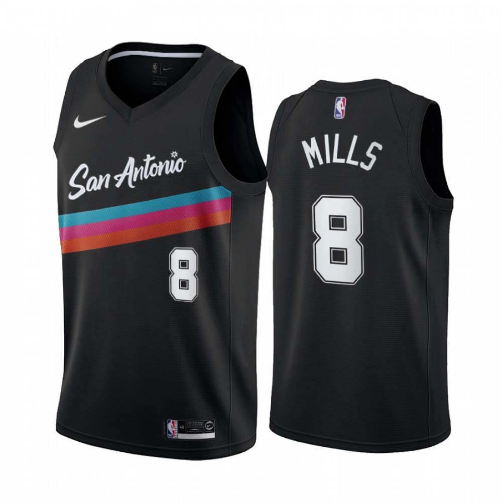 Performance Cost-Effective Men's SAS #8 Patty Black Basketball Jersey