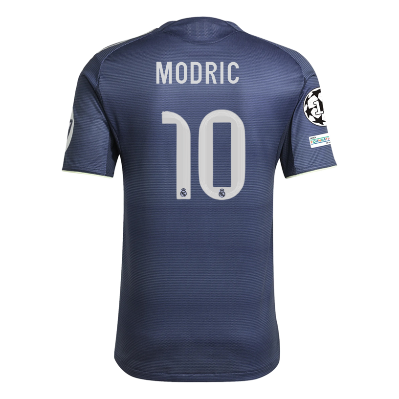Buy Luka Modric Real Madrid Authentic Away Soccer Jersey 25/26 Champions League Legend Ink