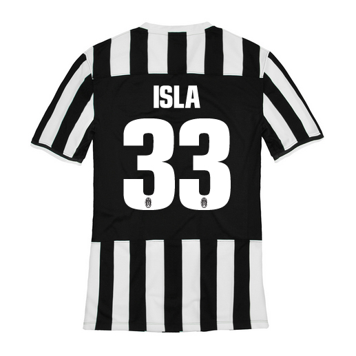 13-14 Juventus 33 Isla Home Jersey Shirt - Official Replica 1575