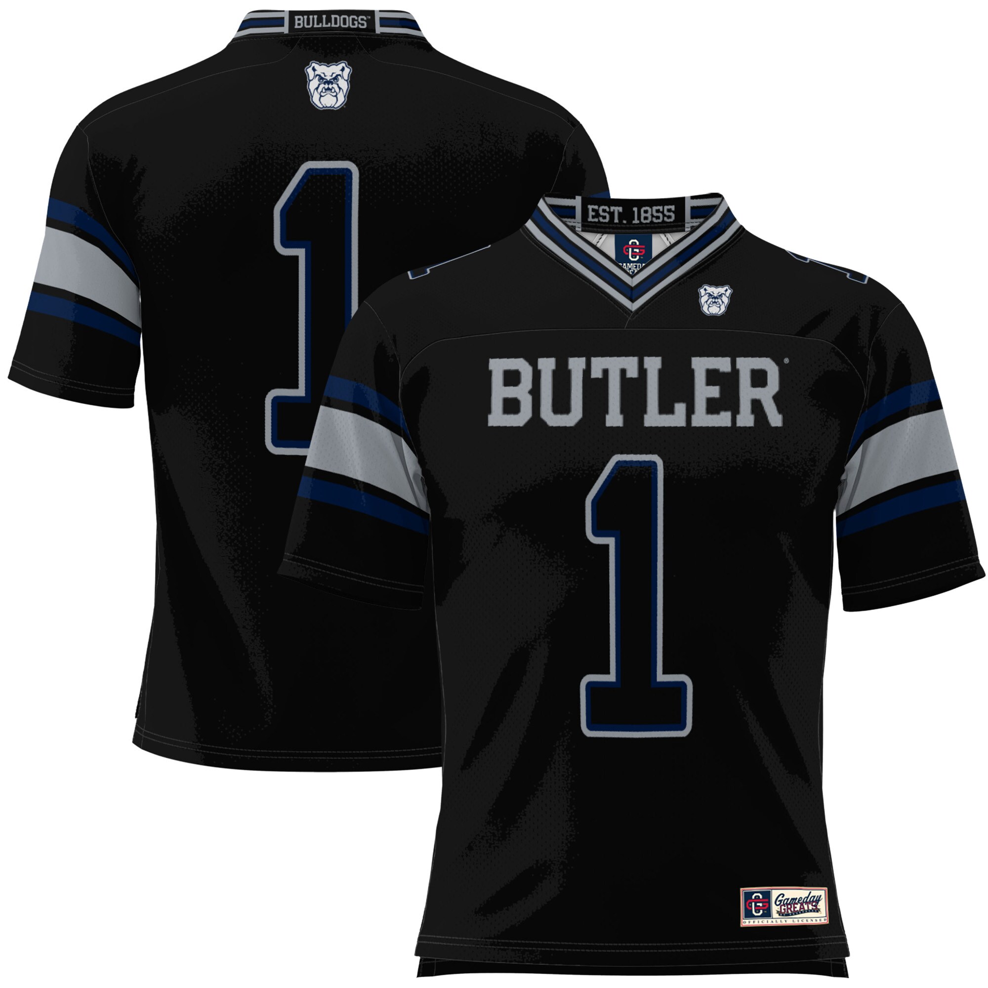 #1 Butler Bulldogs GameDay Greats Youth Football Jersey - Black