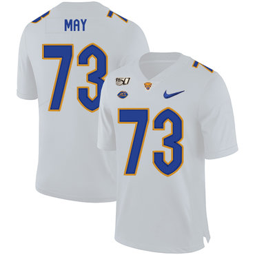 Men's None White 2024 match worn Mark May #73 game jersey Jersey