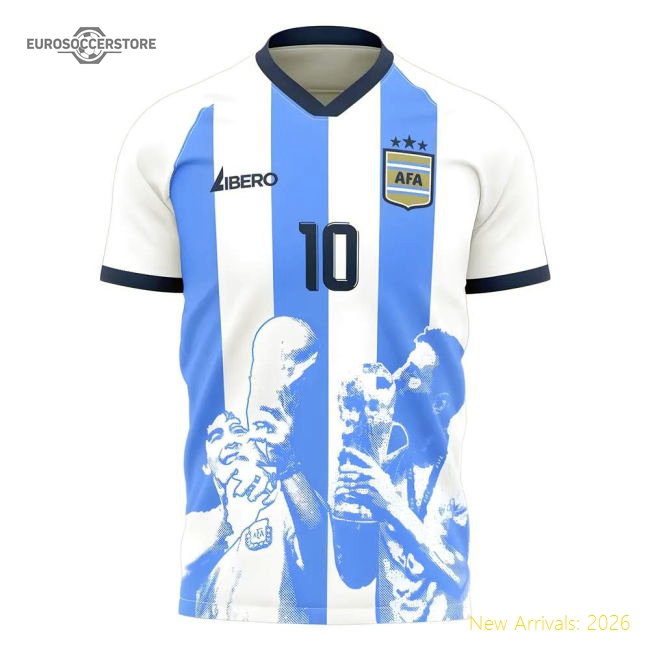 Messi X Maradona Argentina National Team World Cup Tribute Shirt