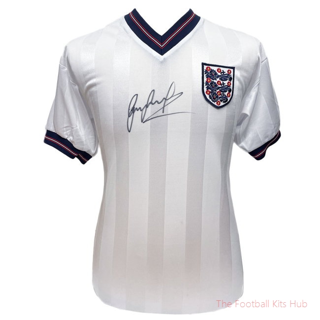 England FA 1986 Lineker Signed Shirt