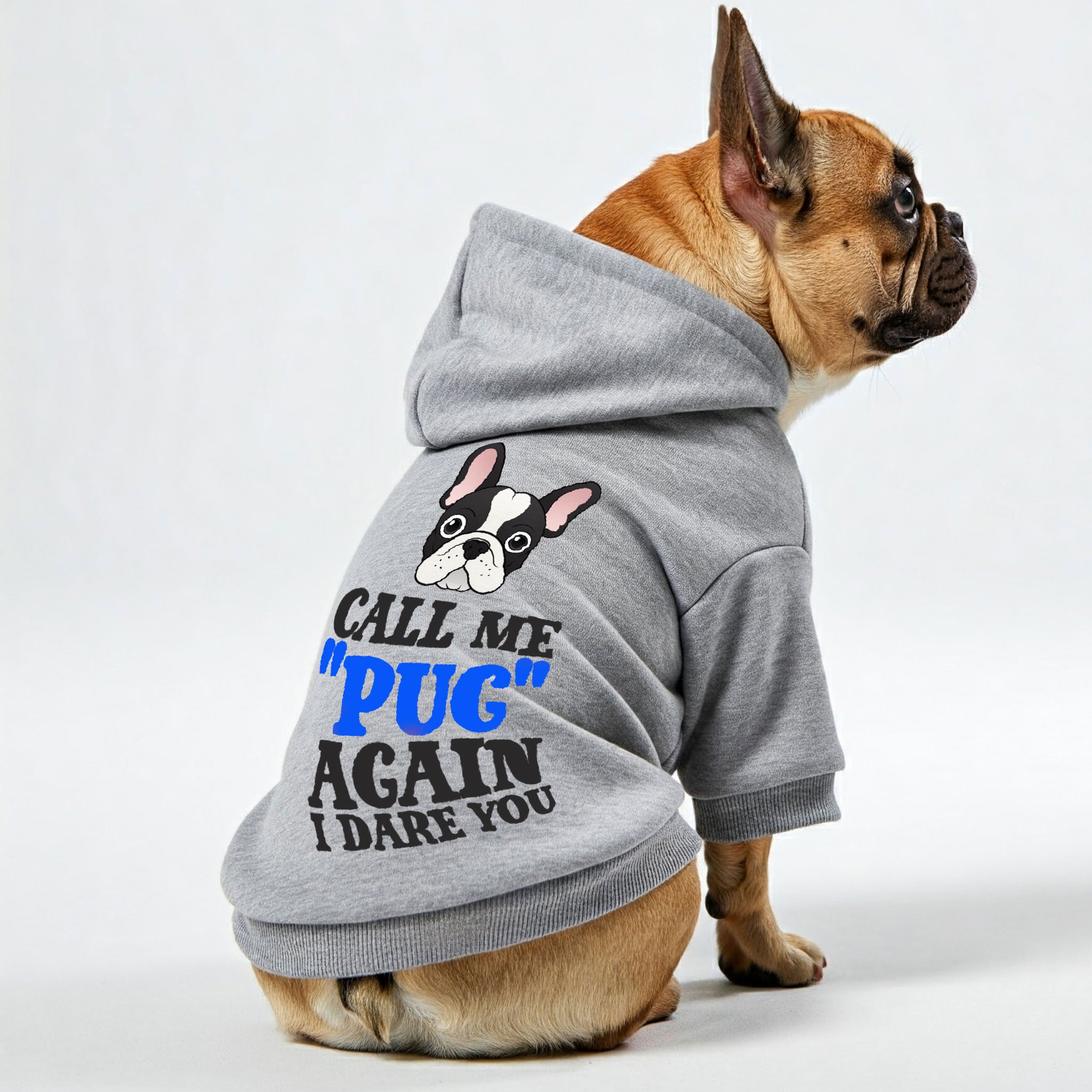 French Bulldog I Dare You Personalized French Bulldog Hoodies With