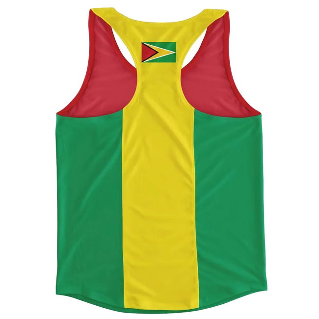 Professional Guyana Flag Running Vest Quality Replica Soccer