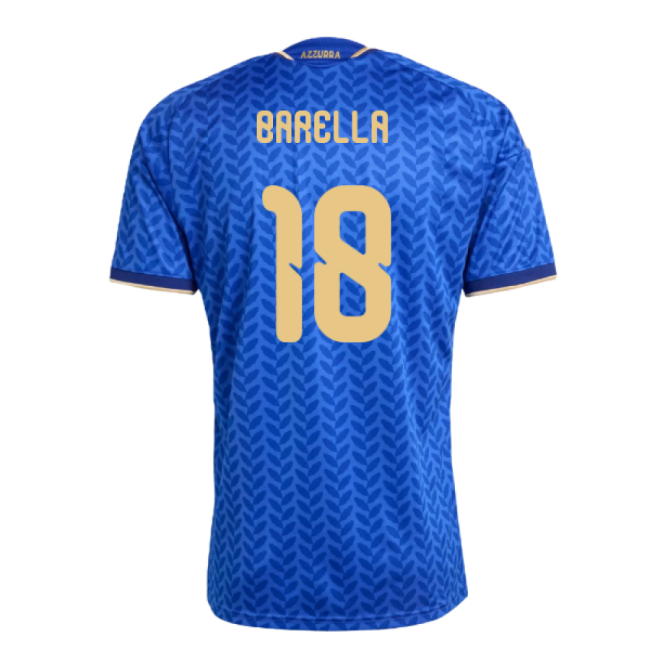 Barella 18 Italy Football Team Supporter Kit - Adults Version (3)