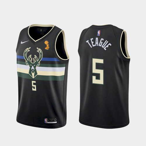 Black MIL Milwaukee Bucks #5 Nike Breathable Jersey NBA Fan Apparel