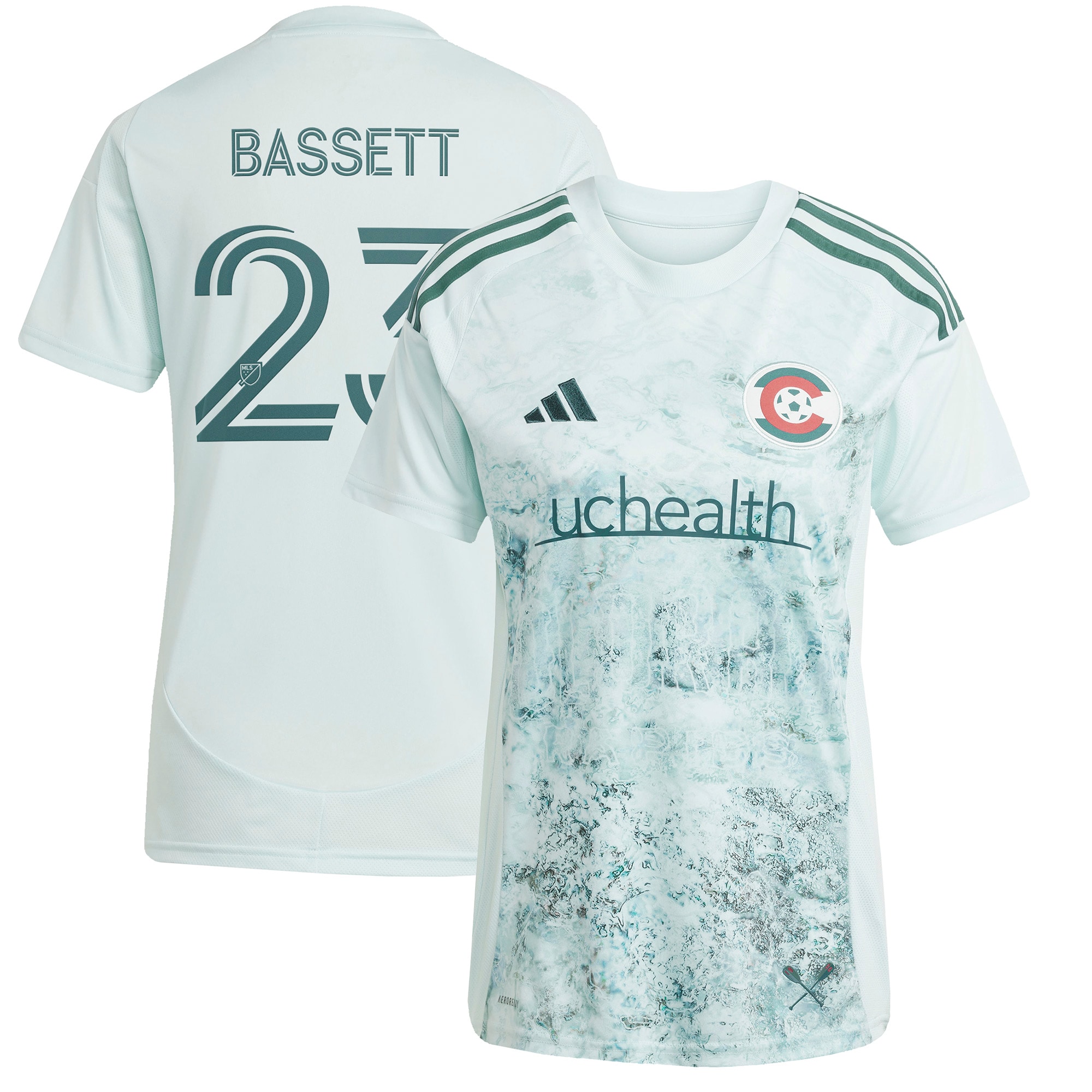 [ESK] Cole Bassett Colorado Rapids Women's 2025 Headwaters Replica Player Jersey - Green
