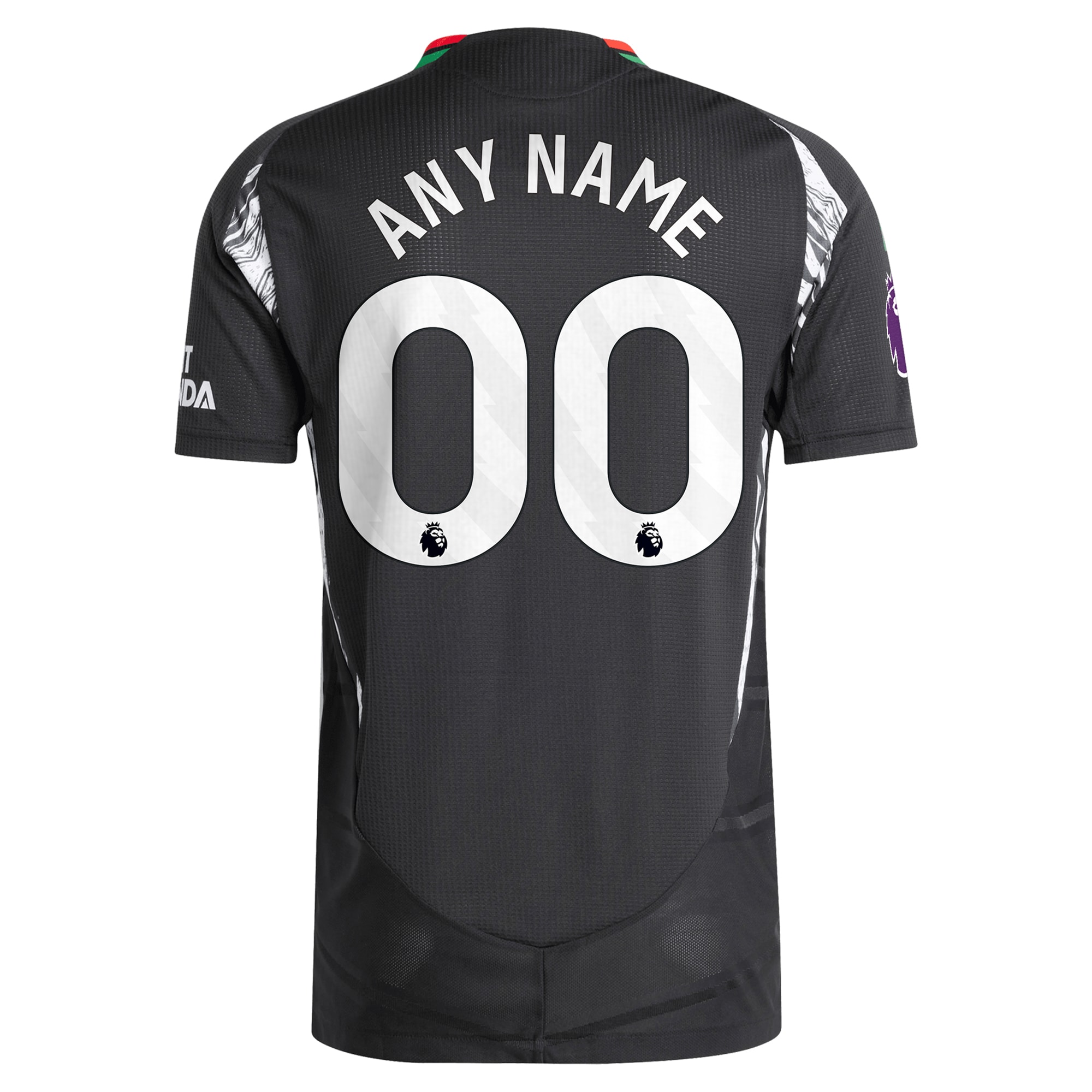 [SJH] Arsenal 2024/25 Away Authentic Custom Jersey - Black