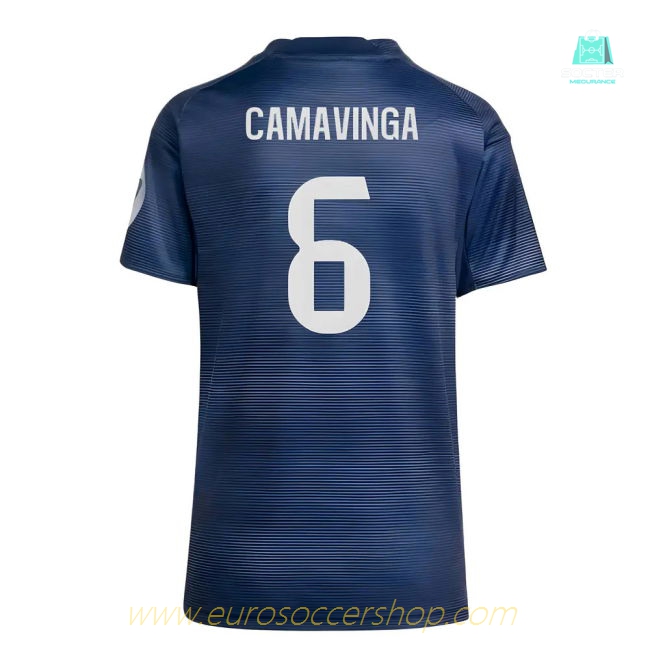 2025-2026 Real Madrid Authentic Away Shirt (Womens) (Camavinga 6)