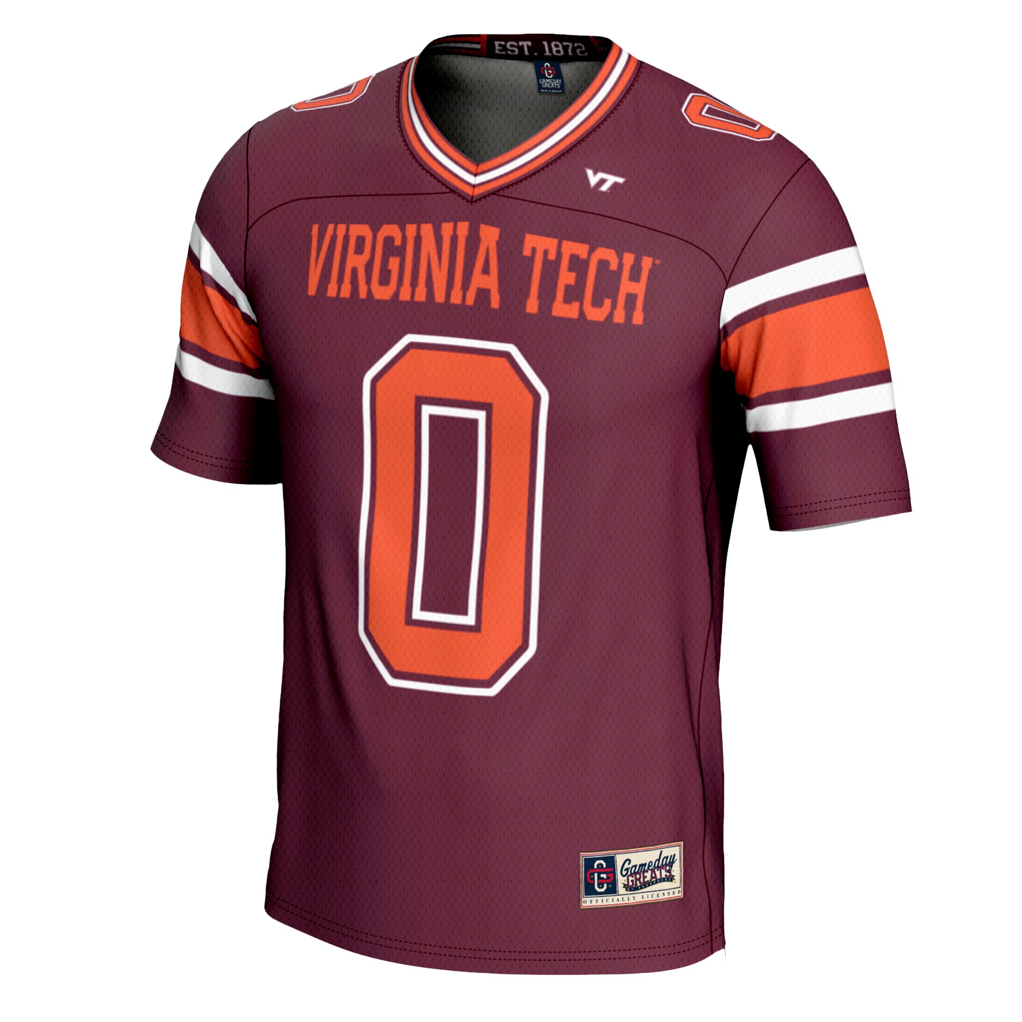 [DDG] Virginia Tech Hokies GameDay Greats Youth Football Jersey - Maroon