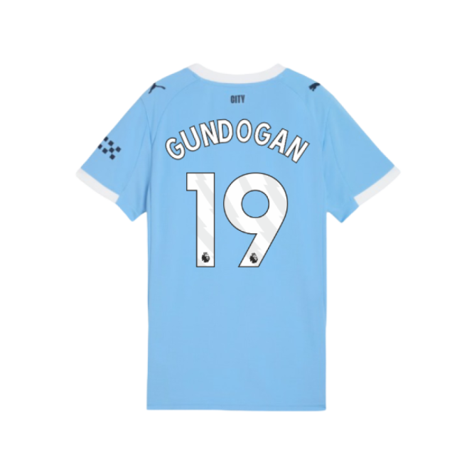 Devoted Football Man City Home Shirt Womens Gundogan #19 Professio...