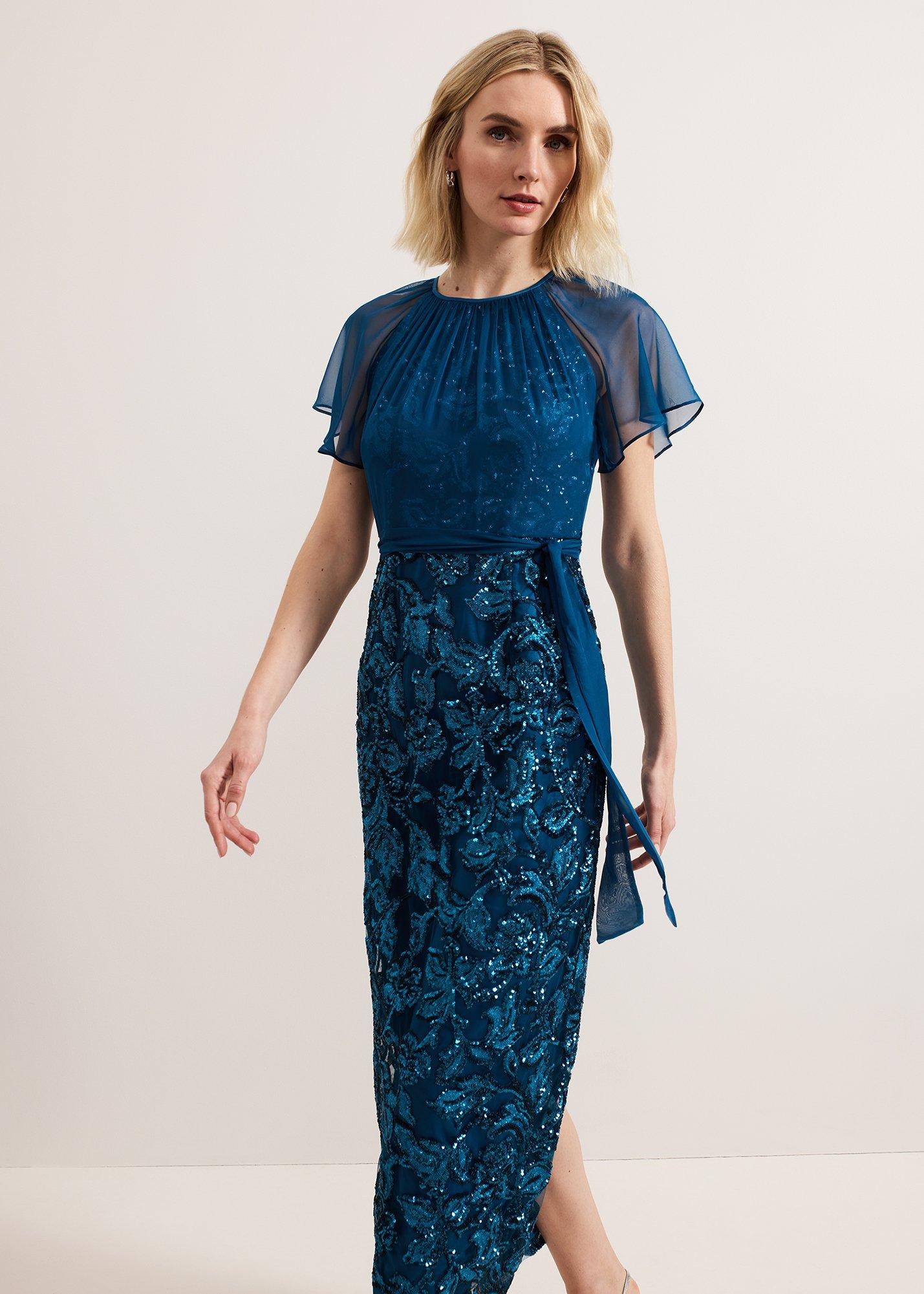 Talia Sequin Overlay Maxi Dress
