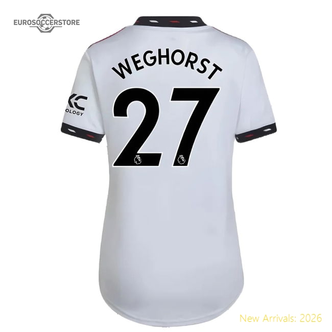 2022-2023 Man Utd Away Shirt (ladies) (weghorst 27) - Official Edition