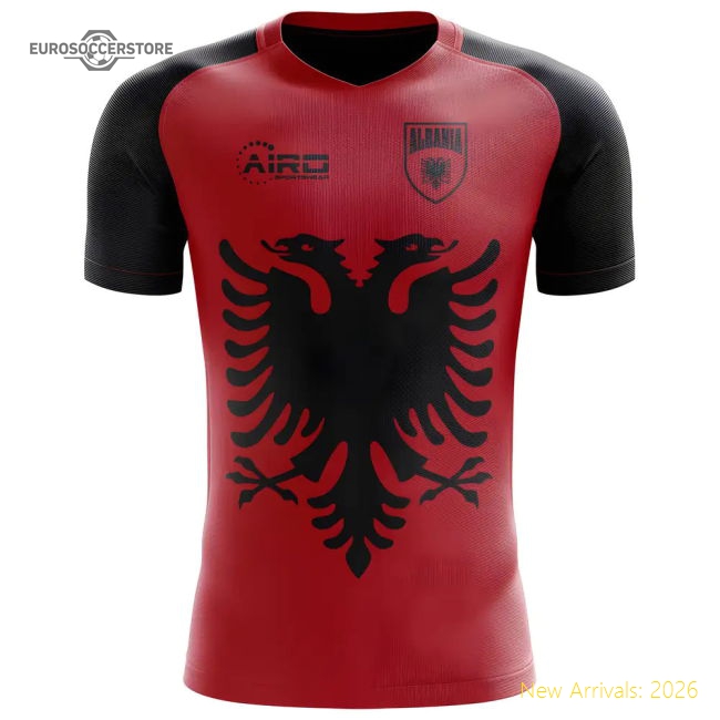 2025-2026 Albania Flag Concept Football Shirt - Baby