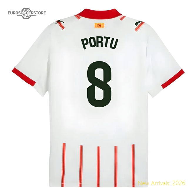 Authentic Best-Selling 2025-2026 Girona Home Shirt (Portu 8)