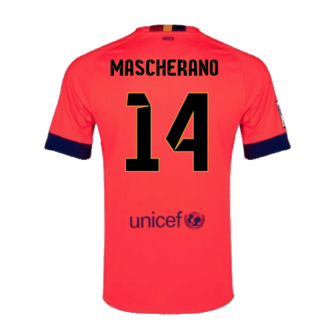 Barca 2014-15 Alternate Jersey ((excellent) L) (mascherano 14)
