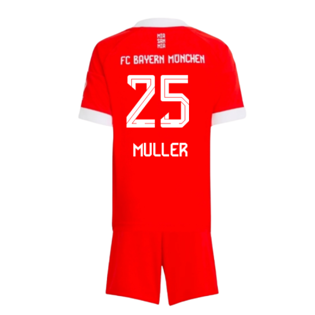 2025-2026 Home Kit by Bayern Munich Mini (Unisex