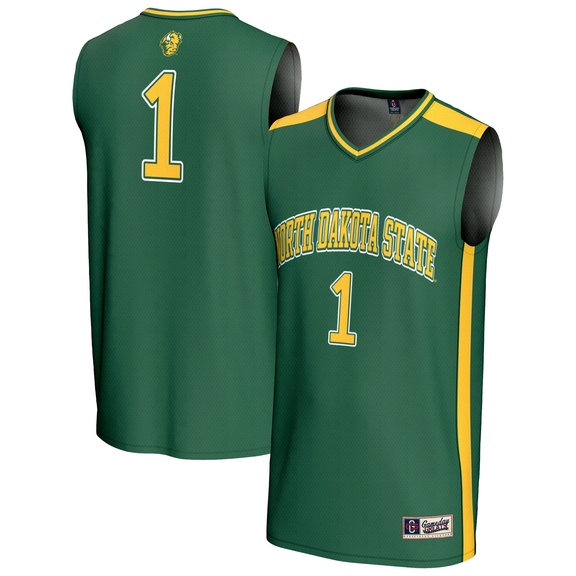 [NJP] NDSU Bison GameDay Greats Lightweight Basketball Fashion Jersey - Green