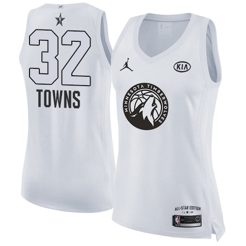 White Minnesota Timberwolves #32 Nike Game-Day Jersey NBA Fan Apparel