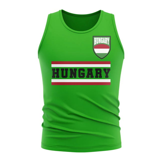 Hungary Core Football Country Sleeveless Tee (Green) Premium