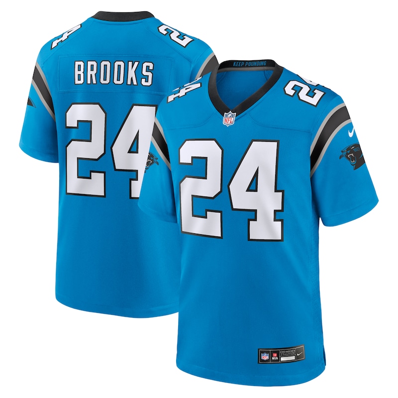 None Jonathon Brooks Carolina Panthers Energetic Replica Jersey