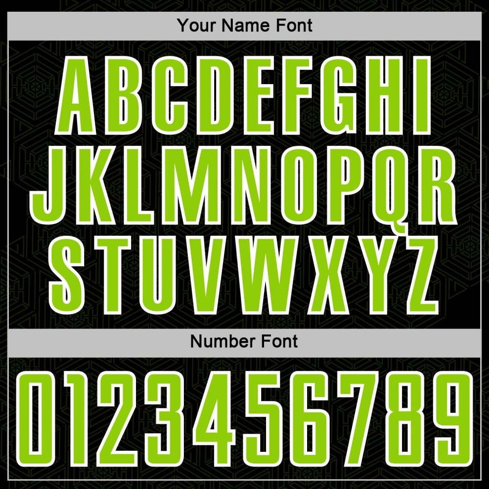 Sports Geometric Jersey Neon Shape Green-White Custom Soccer Uniform Sublimation Black
