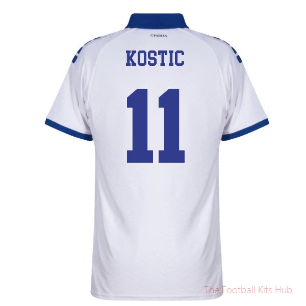 Breathable Replica Serbia 2025-2026 Away Shirt (Kostic 11)