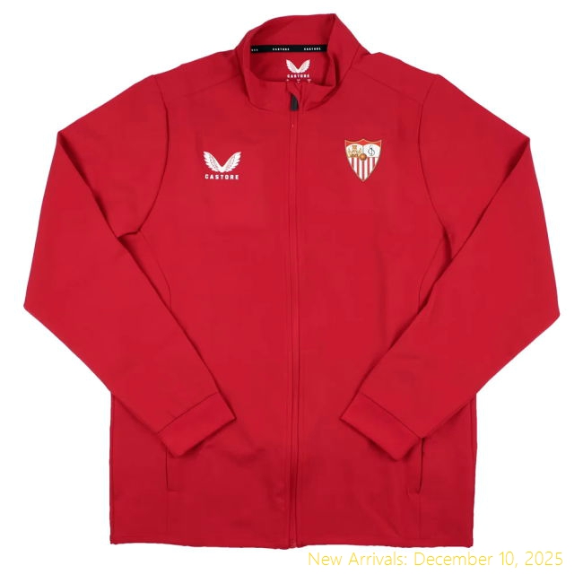 2023-2024 Sevilla High-Quality Away Anthem Jacket (True Red)