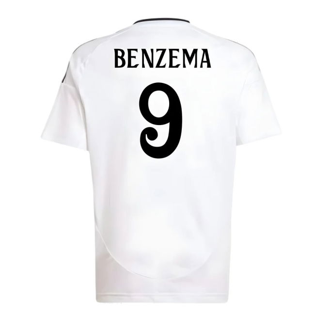Benzema 9 Real Madrid Club Team Replica Jersey - Kids Version