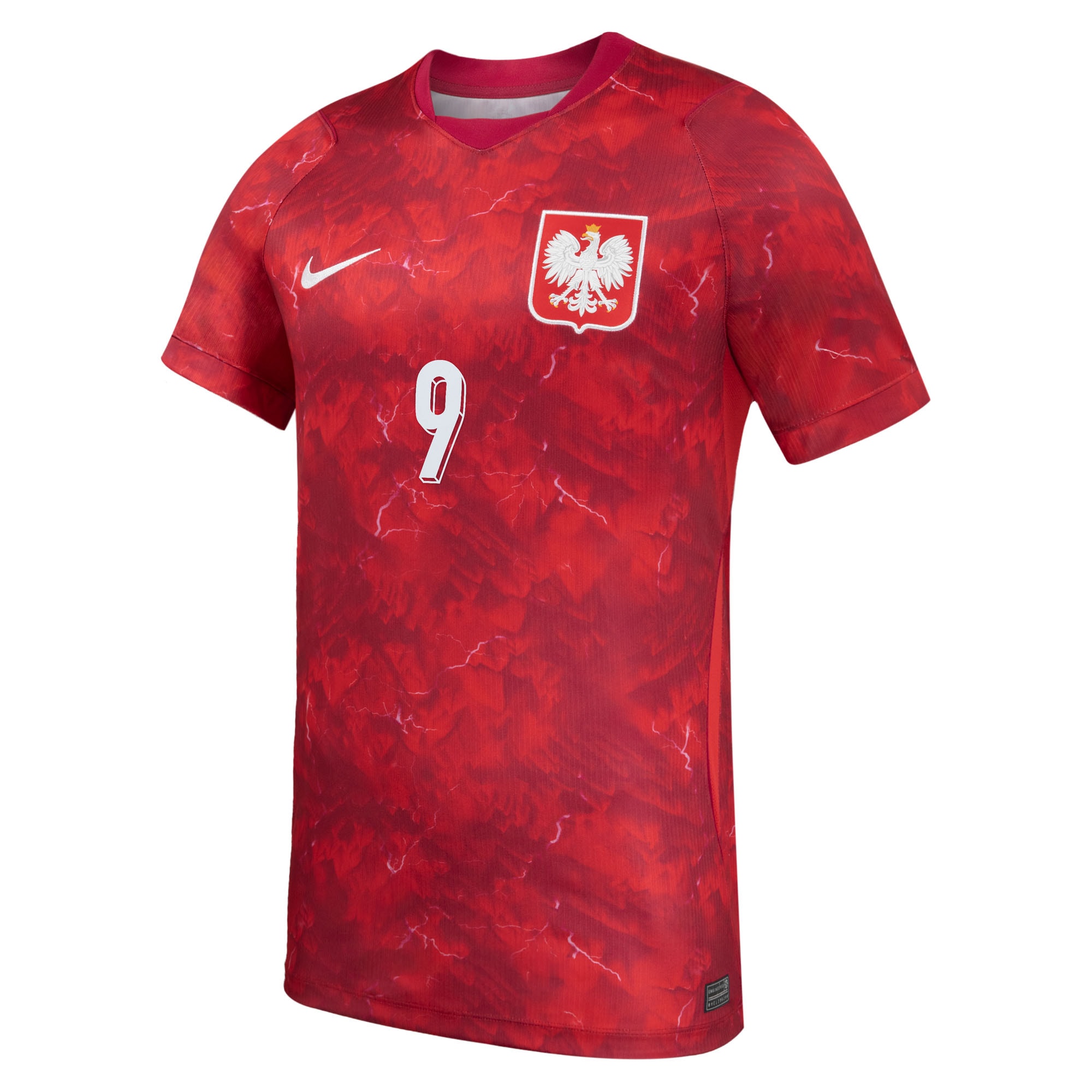 [SJH] Robert Lewandowski #9 Poland National Team 2026 Away Stadium Replica Jersey - Red