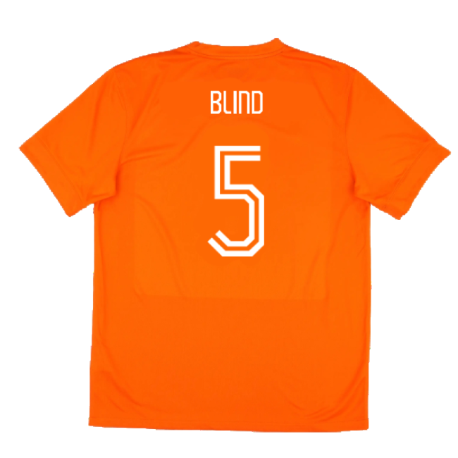 Holland 2014-15 Home Shirt (Good) (Blind 5) Worldcup Oranje