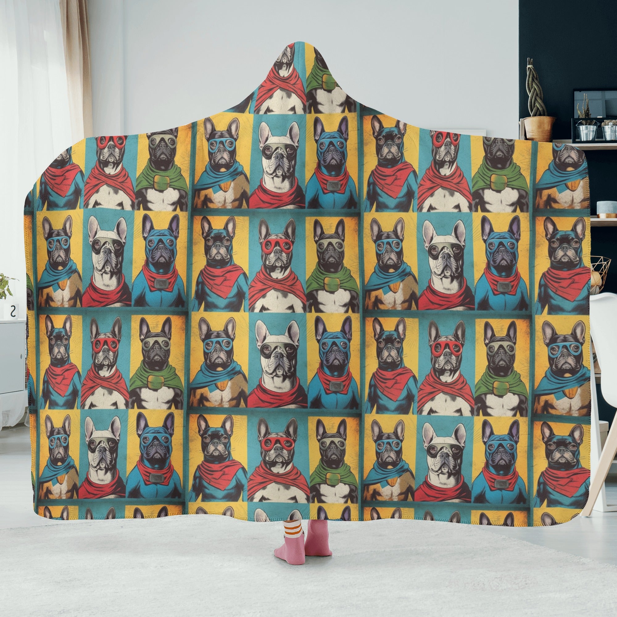 Street-Ready Minimal-Aesthetic The Mask - Hooded Blanket as a Gift