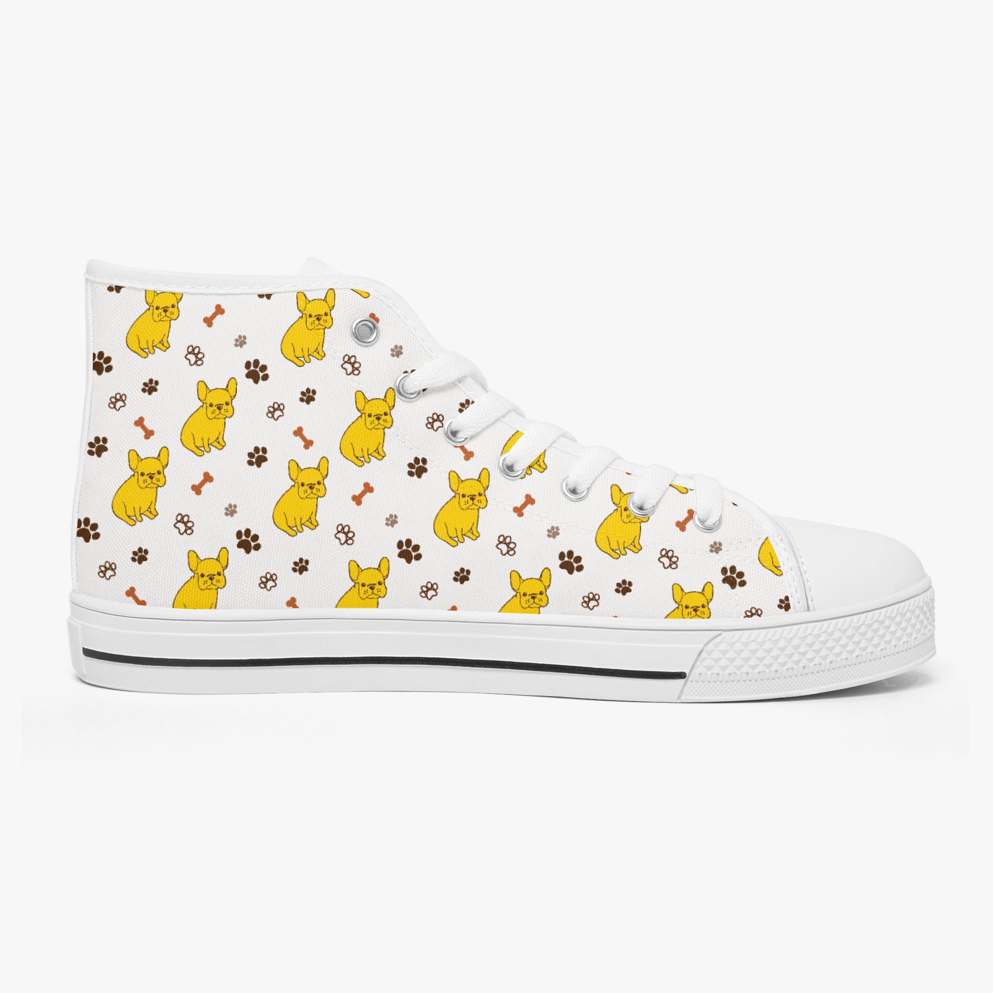 Cozy Pet-Lover Lizzie - Classic High-top Canvas Shoes for Fashion Lovers