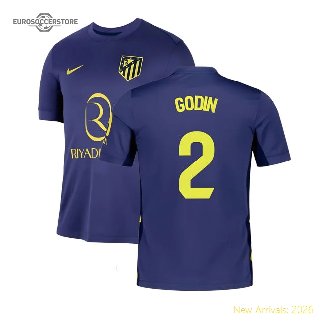 Performance 2025-2026 Atletico Madrid Away Shirt (Godin 2)