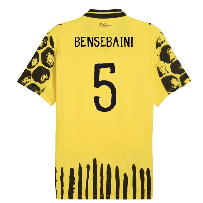 2025-2026 Borussia Dortmund Home Official Shirt (Bensebaini 5)