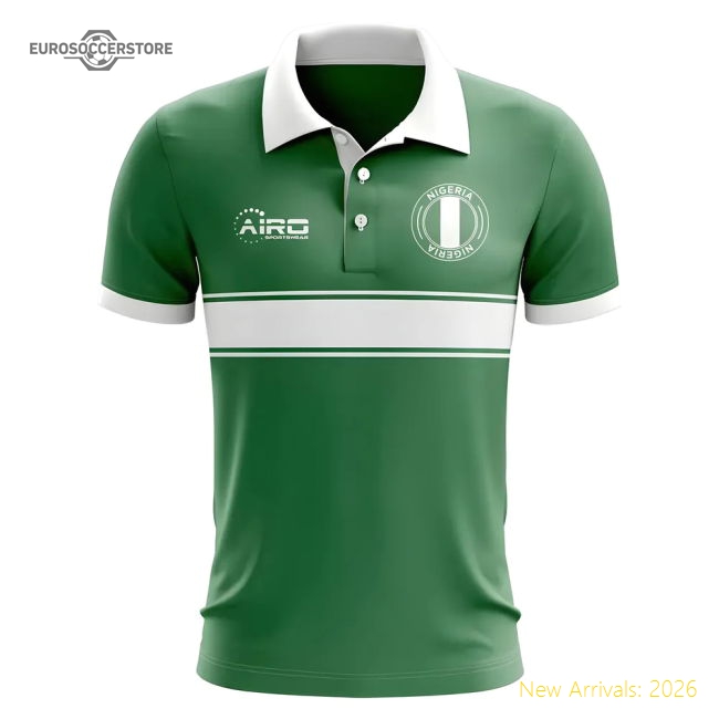 African Champions Concept Stripe Polo Shirt (green) - Match Quality