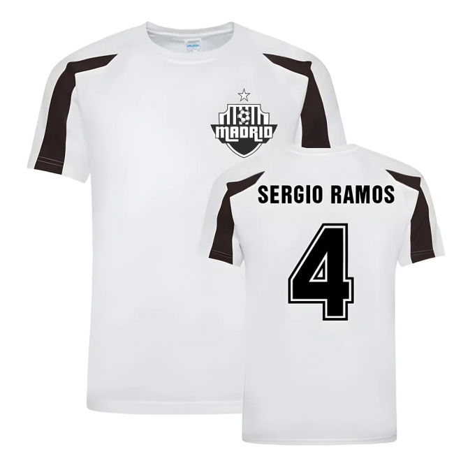 Sergio Ramos Madrid Sports Training Jers - Authentic - Wear- EliteGrade